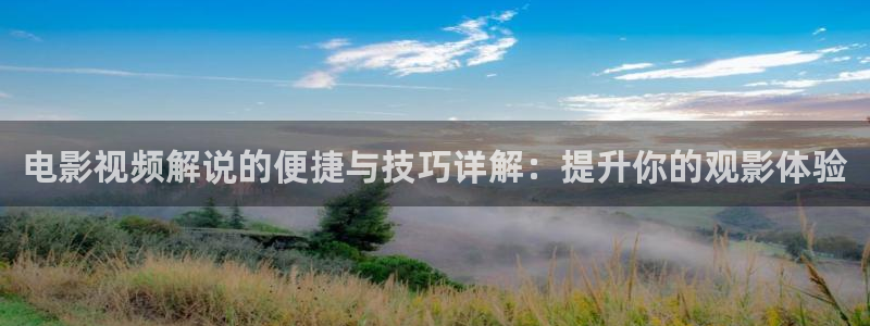 樱桃成熟电影：电影视频解说的便捷与技巧详解：提升你的观影体验